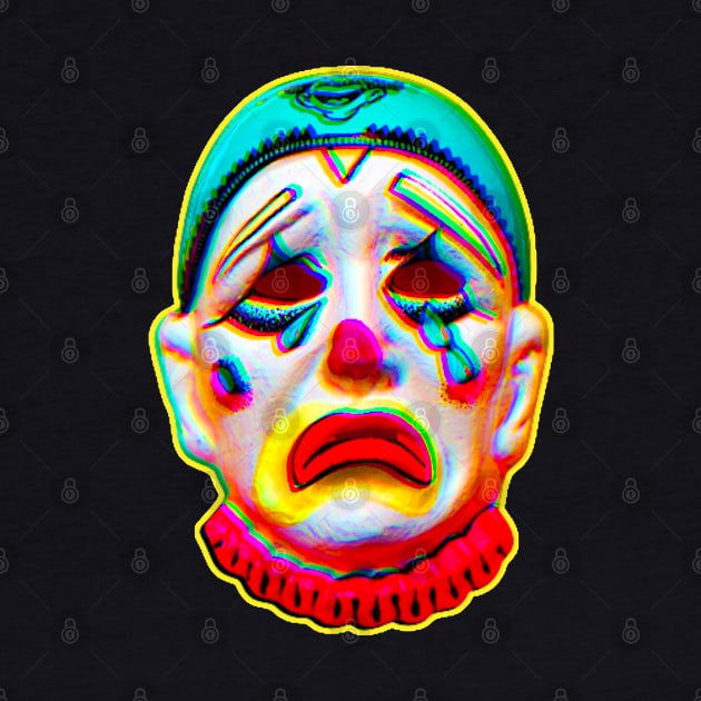 Crying Clown Mask by TJWDraws
